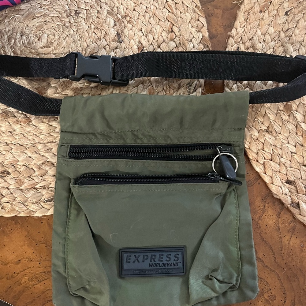 Express Green Belt Bag Fanny Pack